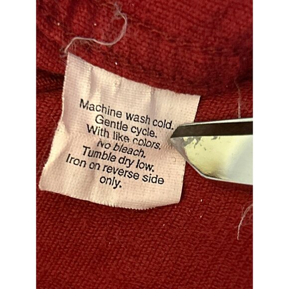 J.Crew Women's Red Corduroy Trucker Jacket Size Small Button Up Western Utility - Picture 5 of 5